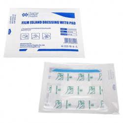 Disposable Sterile Transparent Film Dressing with Pad, 10cm x 12cm, 50pcs/box
