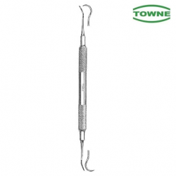 Towne Taylor Double Ended Curette, Round / Hollow Handle, Per Piece