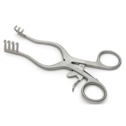 German Weitlaner Retractor, Blunt, 3 x 4 Teeth, Per Unit