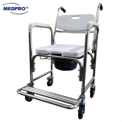 Medpro New Mobile Toilet Commode Chair