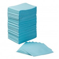 Dental Bibs, 3 ply Polymer Coated, Blue, 500pcs/carton