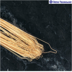 Ortho Technology Preformed Lig Ties Gold .010 100 Per Pack #G906-102