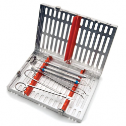 Hu-Friedy Cassette containing instruments for Suture Removal procedures