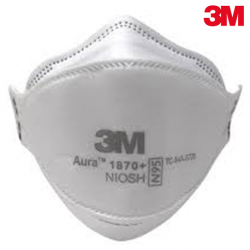 3M 1870+ N95 Aura Health Care Particulate Respirator and Surgical Mask, Per Piece