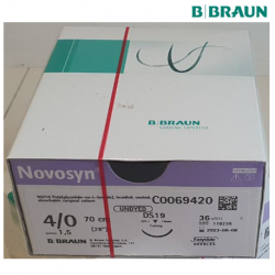B Braun Novosyn Undyed Sutures 4/0 45cm, DS19, 36pcs/box