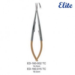Elite Castroviejo Needle Holder Tungsten Carbide, Curved, Per Unit