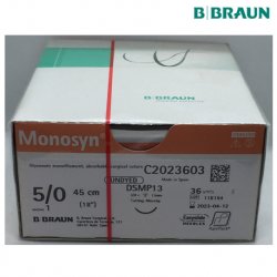 B Braun Monosyn Undyed Suture 5/0 45cm, DSMP13, 36pcs/box