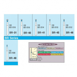 Mani Diamond Bur BR -41 5pcs/pack