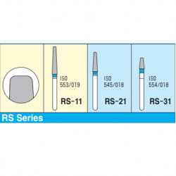 MANI Diamond Bur Round Shoulder RS-11(5pcs/pack)