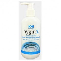 Hygin-X Antibacterial Foaming Wash with Dispenser Pump, 200mL/Bottle