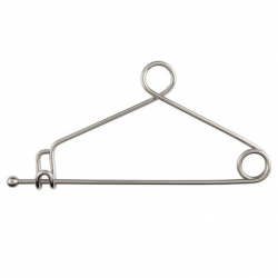 German Safety Pin Mayo for Holding Ring Handle Forceps, 14cm, Per Unit