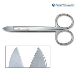 Ortho Technology Serrated Trimming Scissor, Curved, Per Unit