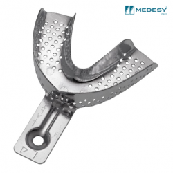 Medesy Impression Tray Aluminium, Perforated, Lower, 1pc/pack