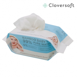 Cloversoft Pure Water Baby Wipes, 40pcs/packet