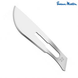 Swann Morton Surgical Scalpel Carbon Steel Sterile Blade, #BS-22 (100pcs/box)