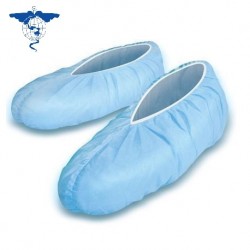 Cosmo Med Non Woven Disposable Shoe Cover-Blue, 38g, 100/Pack