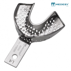 Medesy Impression Tray with Retention Rim, Perforated, Lower, 1pc/pack