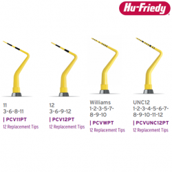 Hu-Friedy Color-Coded Probe Tips COLORVUE, 12Pack