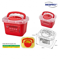 Medpro Sharps Disposable Box, 3 Litres, Per Unit