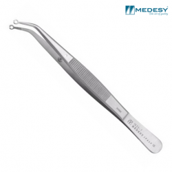 Medesy Tweezer For Suture Curved Round #1033/T