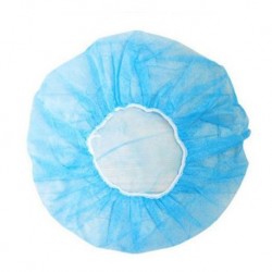 Disposable Bouffant Cap, Fluid Resistant, Blue 19'' (100pcs/Box)