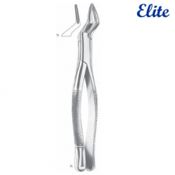 Elite Extracting Forceps Upper Incisors and Roots, 19cm, #ED-050-108
