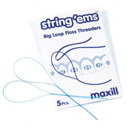Maxill String Ems Floss Threaders, 5pcs/pack X 15
