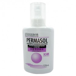 Permasol Antiseptic Cleansing Solution, 100mL/Bottle