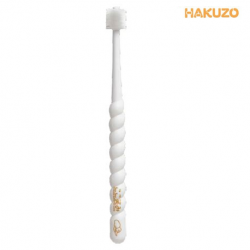 Hakuzo 360 Degree Toothbrush, White, 15mm (10pcs/box, 10boxes/carton)