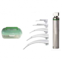 German Fiber Optic Disposable Laryngoscope Smart Set, Metal Handle, Per Set