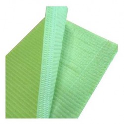 Dental Bibs, 3 ply Polymer Coated, Green, 500pcs/carton