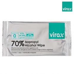 Virox Alcohol 70% Individual Wipes, 150x200mm, 100pcs/pack
