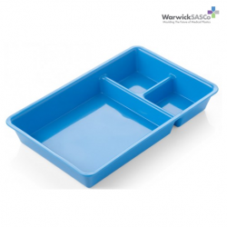 WarwickSasco 3 Compartment Instrument Tray, 205x130x30mm, Per Piece