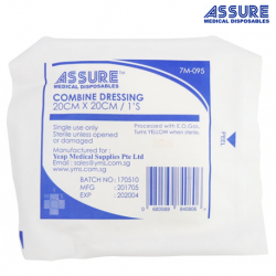 Assure Medical Disposables Combine Dressing, 20cm x 20cm, 10pcs/box