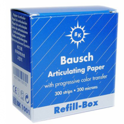 Bausch BLUE Articulating Paper Strips (200 microns) REFILL, 300/Box