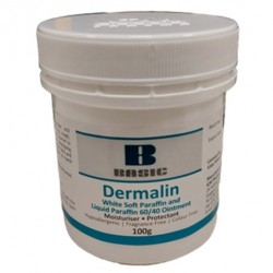 Dermalin White Soft & Liquid Paraff 60/40 Ointment, 100gm, Per Jar