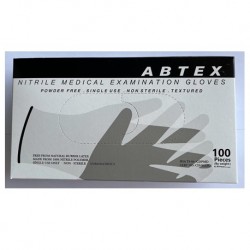 Abtex Nitrile Examination Powder-Free Gloves, Black (100pcs/box, 10boxes/carton)