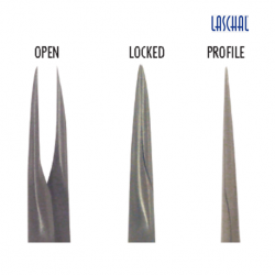 Laschal 75' N/S [Micro] Diamond Dusted Forceps with thumb lock
