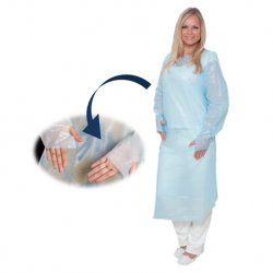 Trimendous Disposable CPE Plastic Gown (10pcs/bag, 10bags/carton)