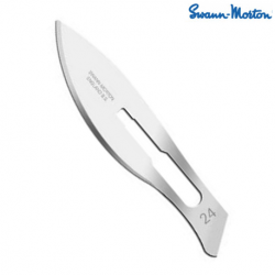 Swann Morton Surgical Scalpel Carbon Steel Sterile Blade, #BS-24 (100pcs/box)