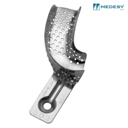 Medesy Impression Tray Aluminium DR, Perforated, 1pc/pack #6006/4 DR