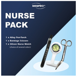 Medpro Nurse Pack (Alloy PenTorch + Nurse Watch + Nursing Scissors)