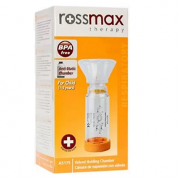RossMax Anti-Static Valve Holding Chamber Facemask for Child, 1-5yrs,Per Piece