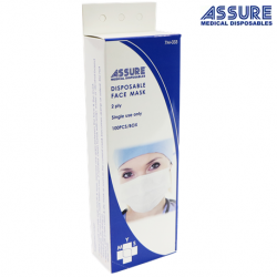 Paper Face Mask 2-ply, 100pcs/box 