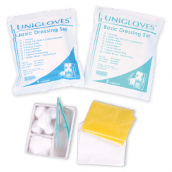 Unigloves Sterile Basic Dressing Set, 5packs/carton