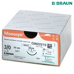 B Braun Monosyn Violet Sutures 3/0 70cm, DS24, 36pcs/box