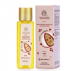 Wood-Pressed Organic Sweet Almond Oil with Plant Actives 100ml