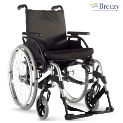 Breezy BasiX2 Lightweight Detachable Wheelchair with Drum Brakes, Per Unit