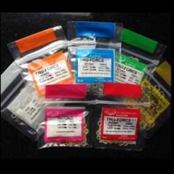 Tru-Force Plain Latex Elastics Master Pouch, 100/pack