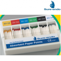 Sure Endo Greater Taper 0.04 Paper Points Size #20 ~ 45 (mm marked)